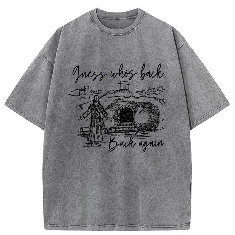 Tokyo-Tiger Funny Jesus Washed T-Shirt