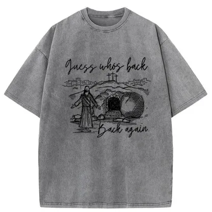 Tokyo-Tiger Funny Jesus Washed T-Shirt
