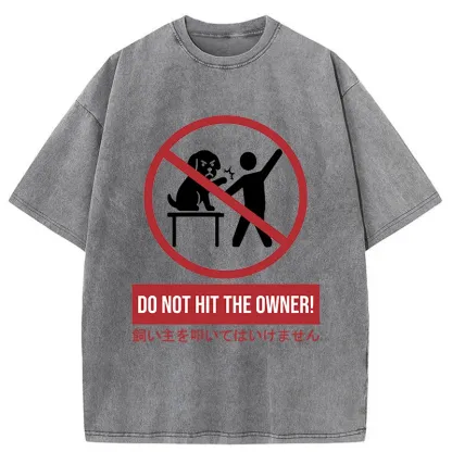 Tokyo-Tiger Beating The Owner Is Prohibited Washed T-Shirt