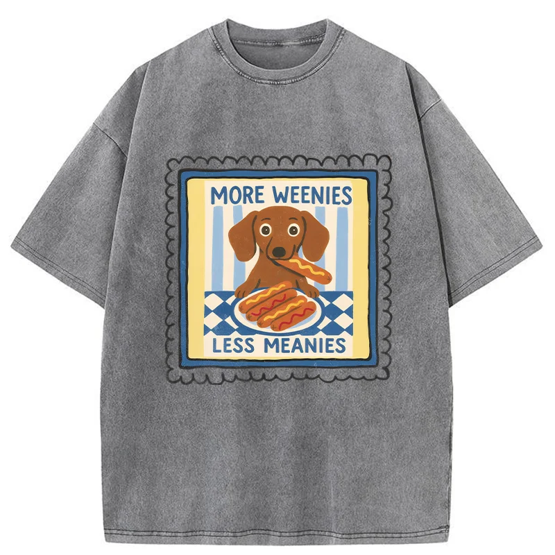 Tokyo-Tiger More Weenies Less Meanies Washed T-Shirt