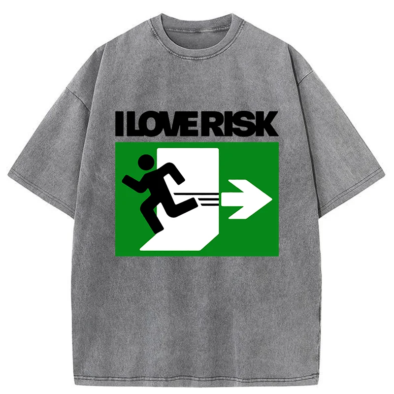 Tokyo-Tiger I Love Risk Washed T-Shirt