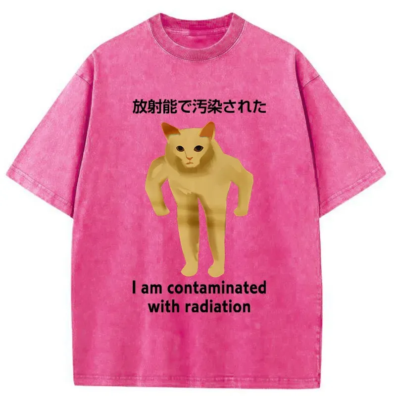 Tokyo-Tiger Mutant Cat Funny Washed T-Shirt