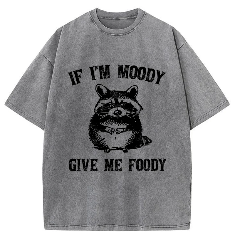 Tokyo-Tiger Eating Can Bring Happiness Washed T-Shirt