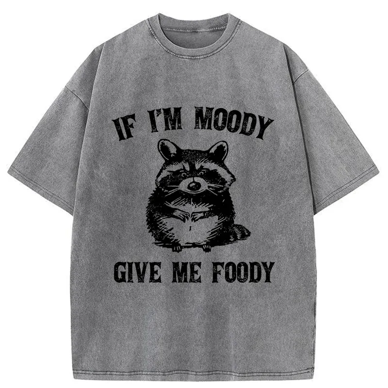 Tokyo-Tiger Eating Can Bring Happiness Washed T-Shirt