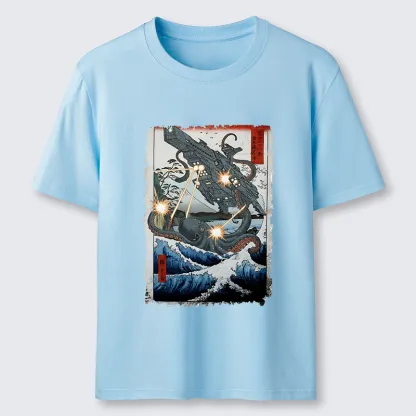Tokyo-Tiger Octopus VS Spaceship Classic T-Shirt