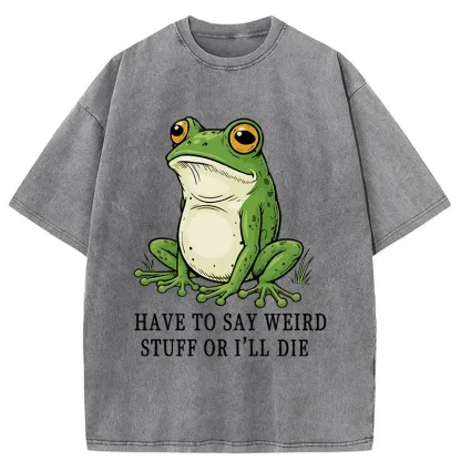 Tokyo-Tiger Strange Frog Washed T-Shirt