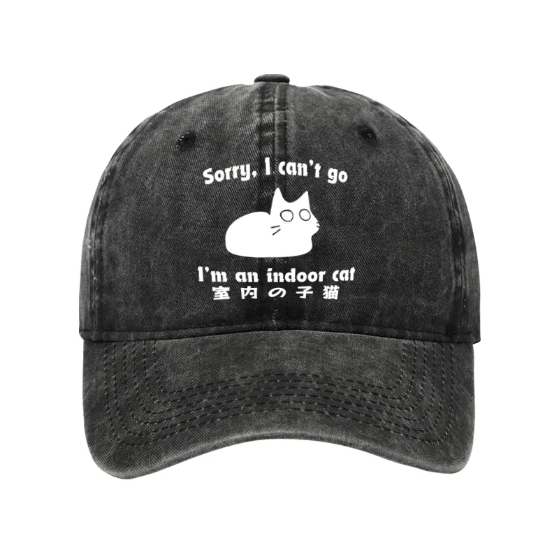 Tokyo-Tiger Indoor Kitten Washed Cap