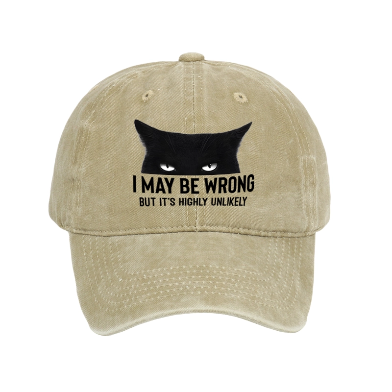 Tokyo-Tiger Cat Can Do No Wrong Washed Cap