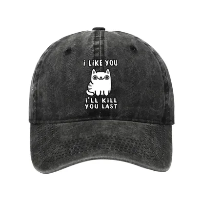 Tokyo-Tiger Cats And Humans Have A Love-hate Relationship Washed Cap