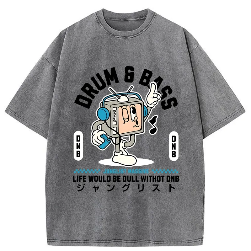 Tokyo-Tiger Life Would Be Dull Without DNB Washed T-Shirt