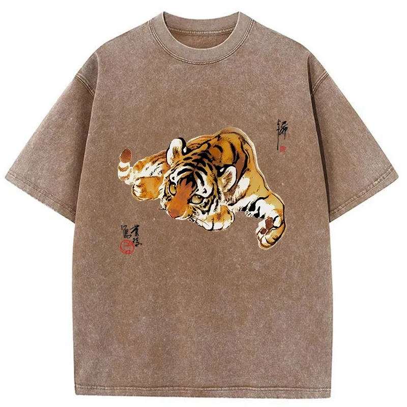 Tokyo-Tiger Tiger Cub Washed T-Shirt Sale