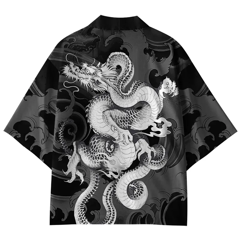 Tokyo-Tiger The Coiling Dragon Kimono Cardigan