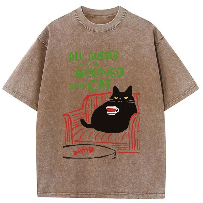 Tokyo-Tiger Cat Is The Master Of The House Washed T-Shirt Sale