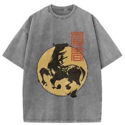 Tokyo-Tiger 2026 Year Of The Horse Washed T-Shirt