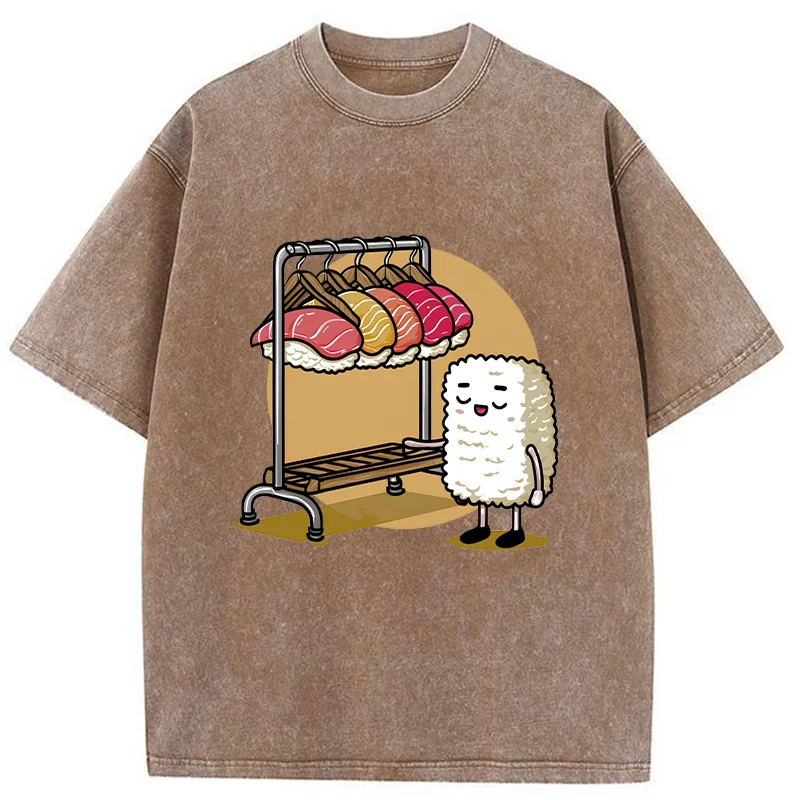 Tokyo-Tiger Sushi Selection Hat Washed T-Shirt
