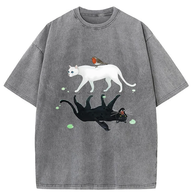Tokyo-Tiger Opposite Underwater World Washed T-Shirt