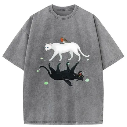 Tokyo-Tiger Opposite Underwater World Washed T-Shirt