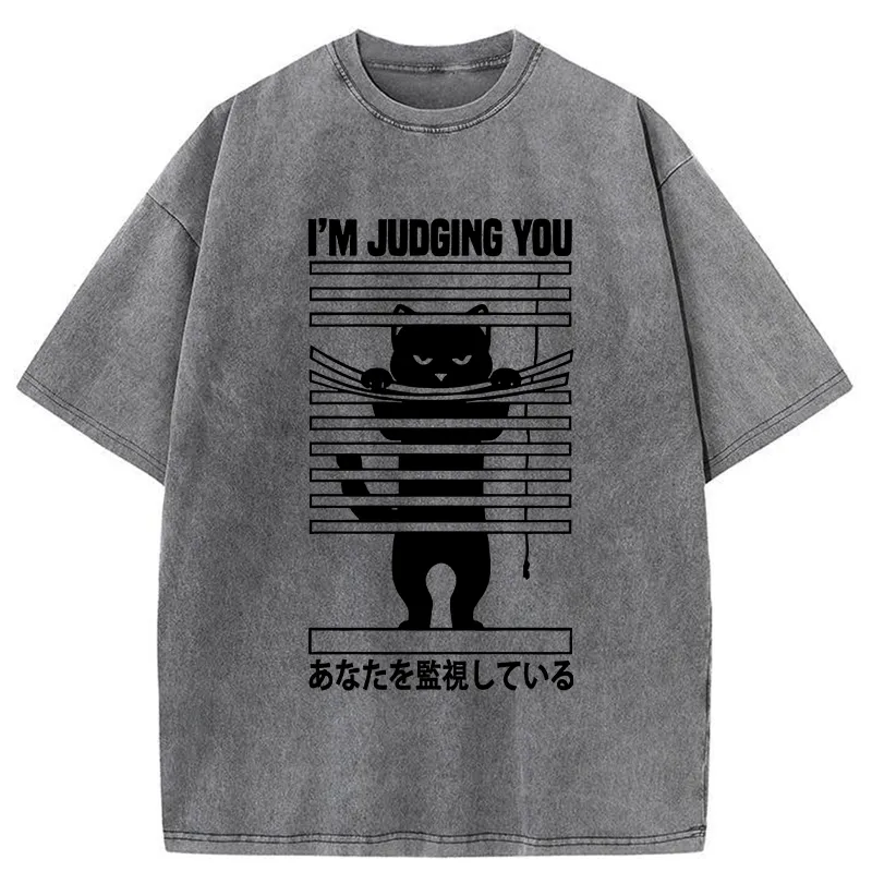 Tokyo-Tiger I'm Judging You Washed T-Shirt
