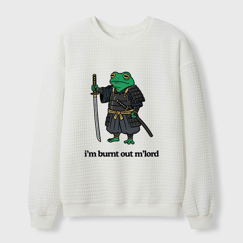 Tokyo-Tiger Tired Frog Waffle Sweatshirt