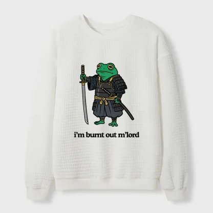 Tokyo-Tiger Tired Frog Waffle Sweatshirt