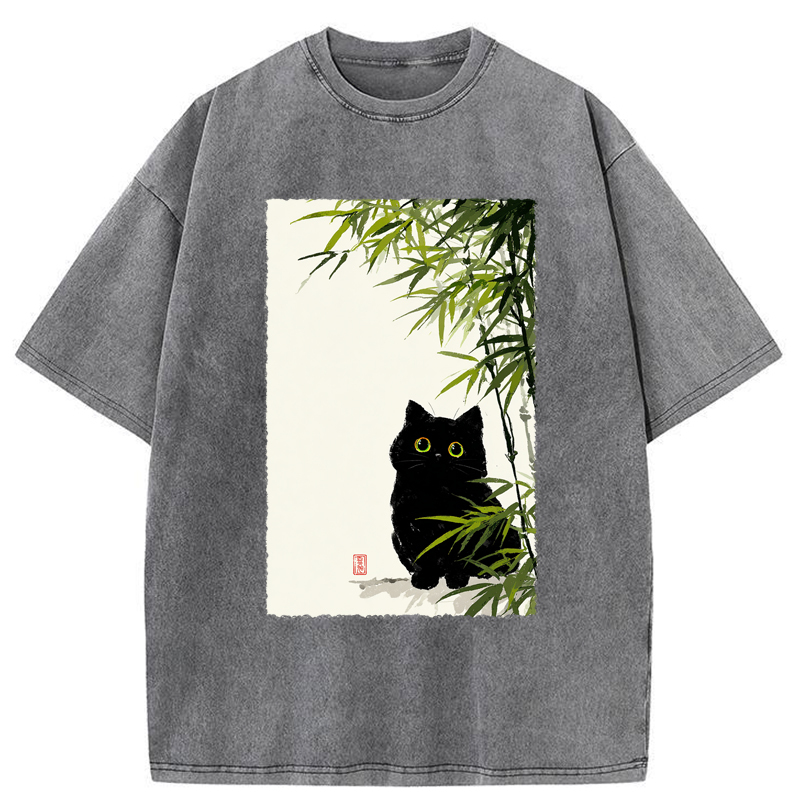 Tokyo-Tiger Quiet Observer Washed T-Shirt