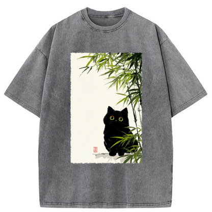 Tokyo-Tiger Quiet Observer Washed T-Shirt