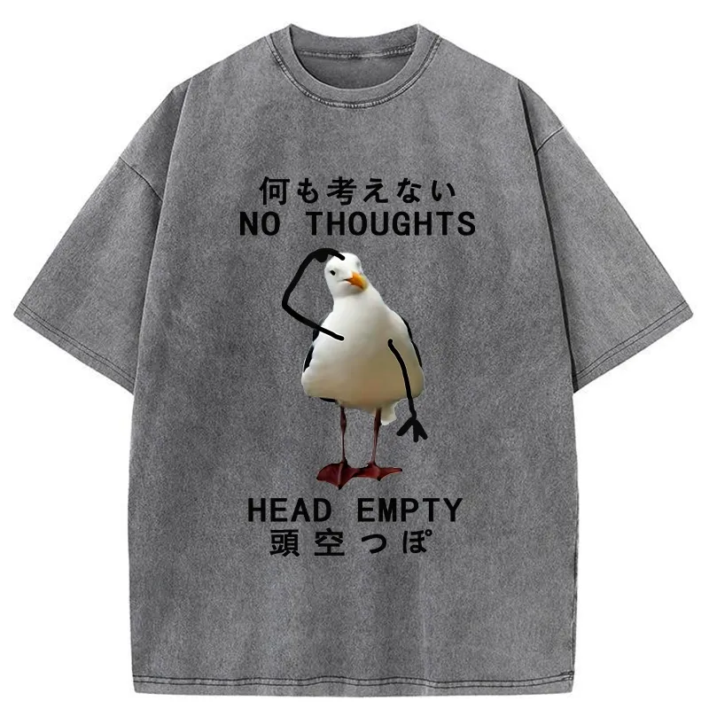 Tokyo-Tiger No Thought Head Empty Washed T-Shirt