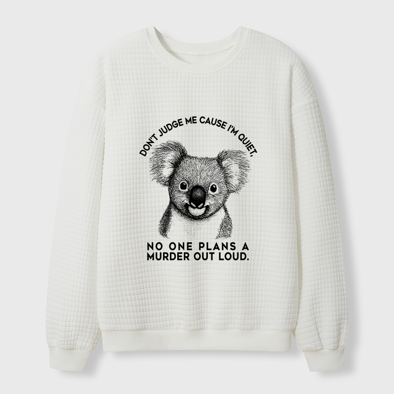 Tokyo-Tiger Koala：Quiet Minds, Big Plans Waffle Sweatshirt
