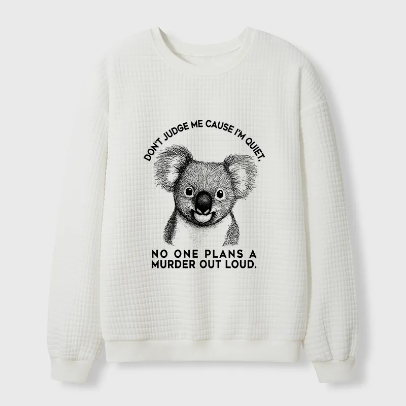 Tokyo-Tiger Koala：Quiet Minds, Big Plans Waffle Sweatshirt