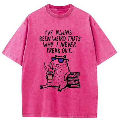 Tokyo-Tiger Born Weird, Stay Chill Washed T-Shirt