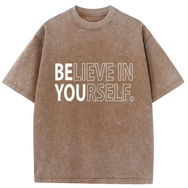 Tokyo-Tiger Motivational Quotes Washed T-Shirt