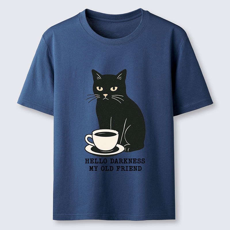 Tokyo-Tiger Black Cat Drinking Coffee Classic T-Shirt