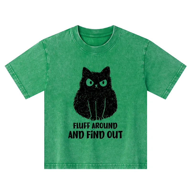 Tokyo-Tiger Consequences Of Fooling Around Kids Washed T-Shirt