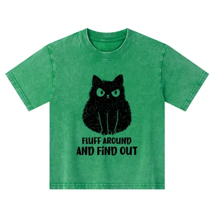 Tokyo-Tiger Consequences Of Fooling Around Kids Washed T-Shirt