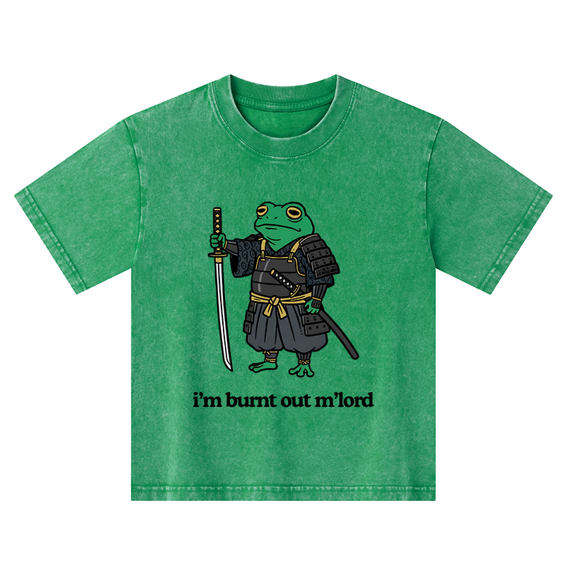 Tokyo-Tiger Tired Frog Kids Washed T-Shirt
