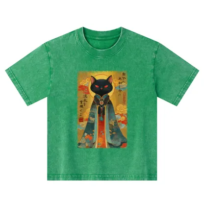 Tokyo-Tiger Master Your Chaos, Protect Your Peace Kids Washed T-Shirt
