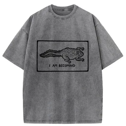 Tokyo-Tiger I Am Evolving Washed T-Shirt