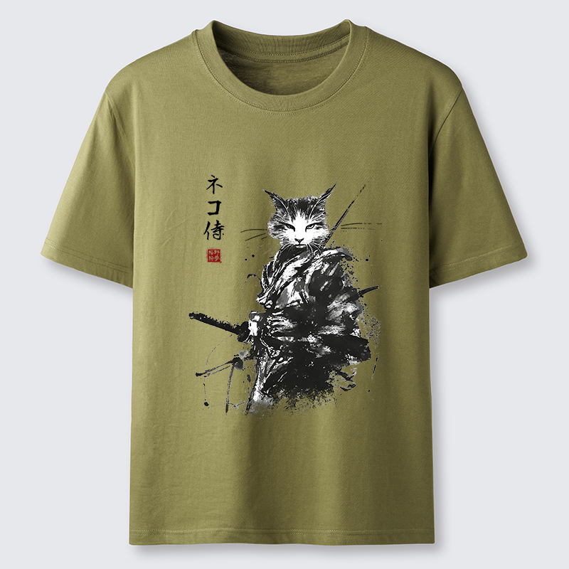 Tokyo-Tiger Inkblade Samurai Cat Classic T-Shirt