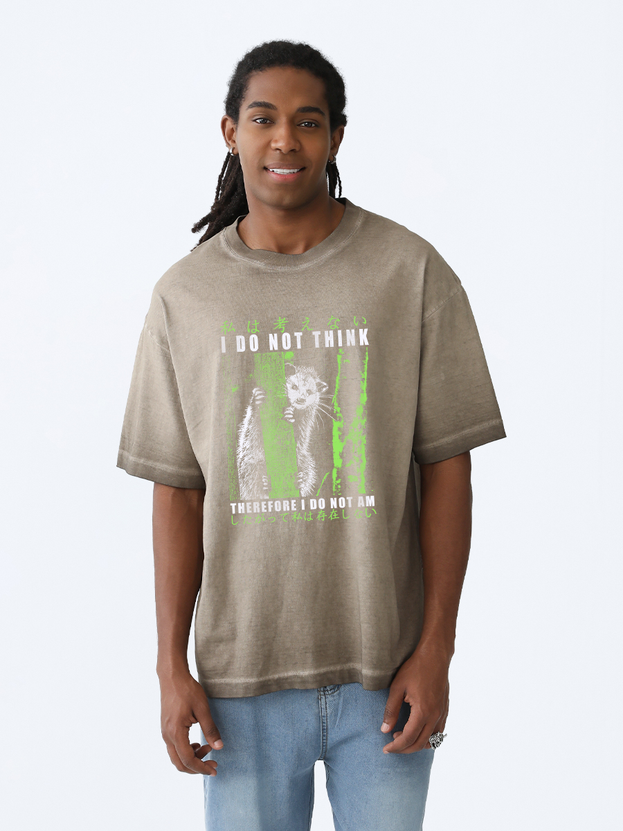 Tokyo-Tiger Stupid Possum Japan Gradient Washed T-Shirt