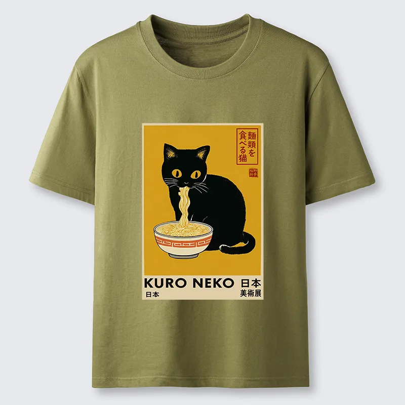 Tokyo-Tiger Kuro Neko Ramen Classic T-Shirt