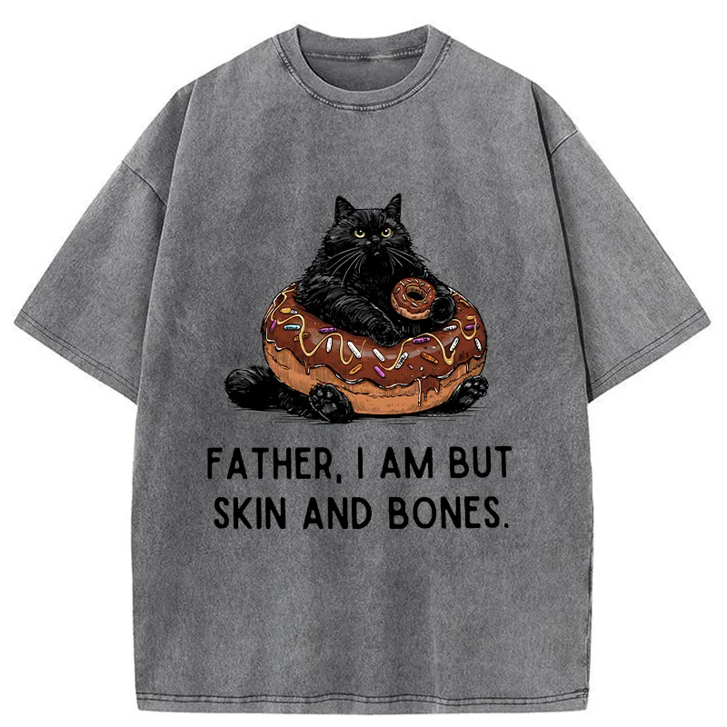 Tokyo-Tiger Fat Cat Is Begging For Food Washed T-Shirt