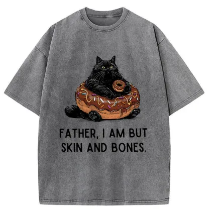 Tokyo-Tiger Fat Cat Is Begging For Food Washed T-Shirt