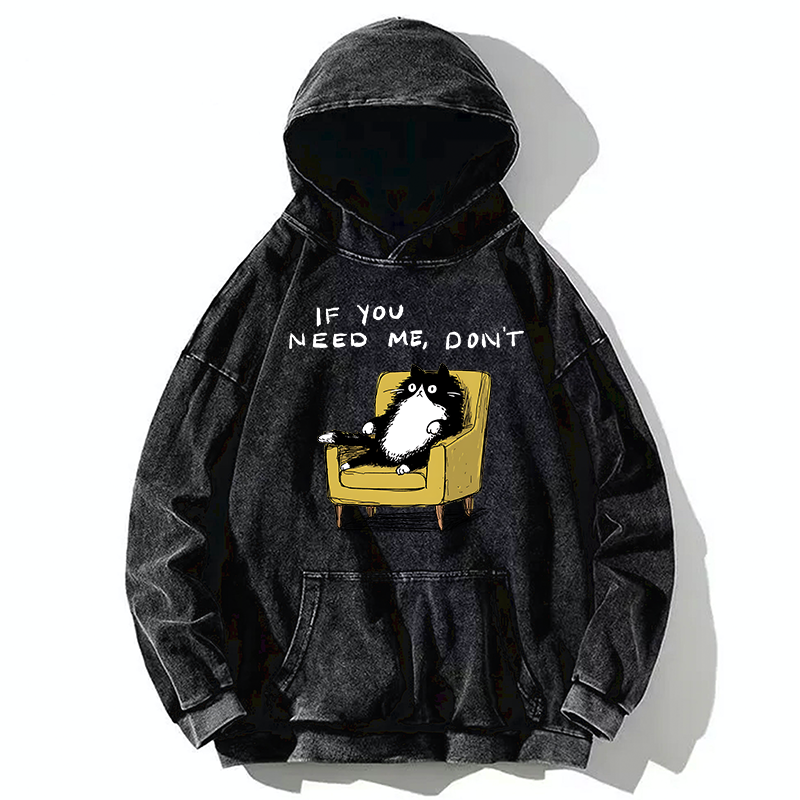 Tokyo-Tiger Unavailable Cat Washed Hoodie