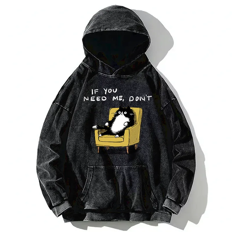 Tokyo-Tiger Unavailable Cat Washed Hoodie