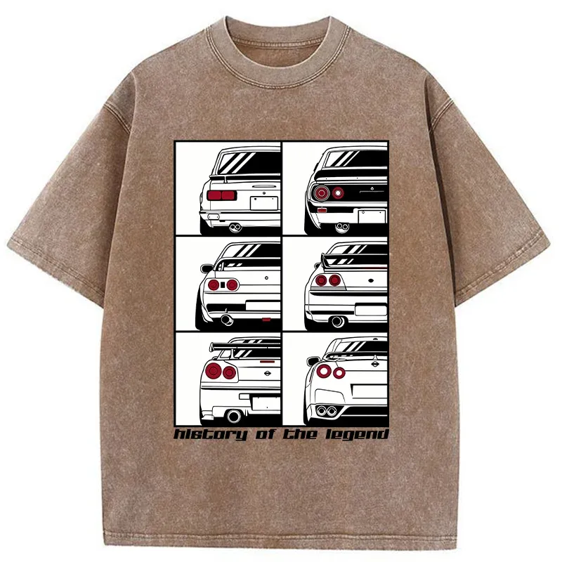 Tokyo-Tiger A Legendary Cars Washed T-Shirt