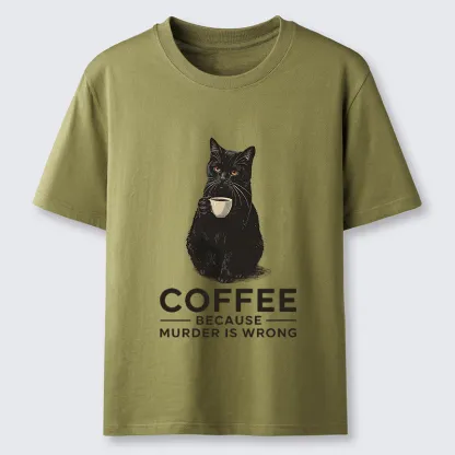 Tokyo-Tiger Can't Commit Murder So I'll Drink Coffee Classic T-Shirt