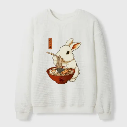 Tokyo-Tiger Bunny:One More Bowl, Please! Waffle Sweatshirt
