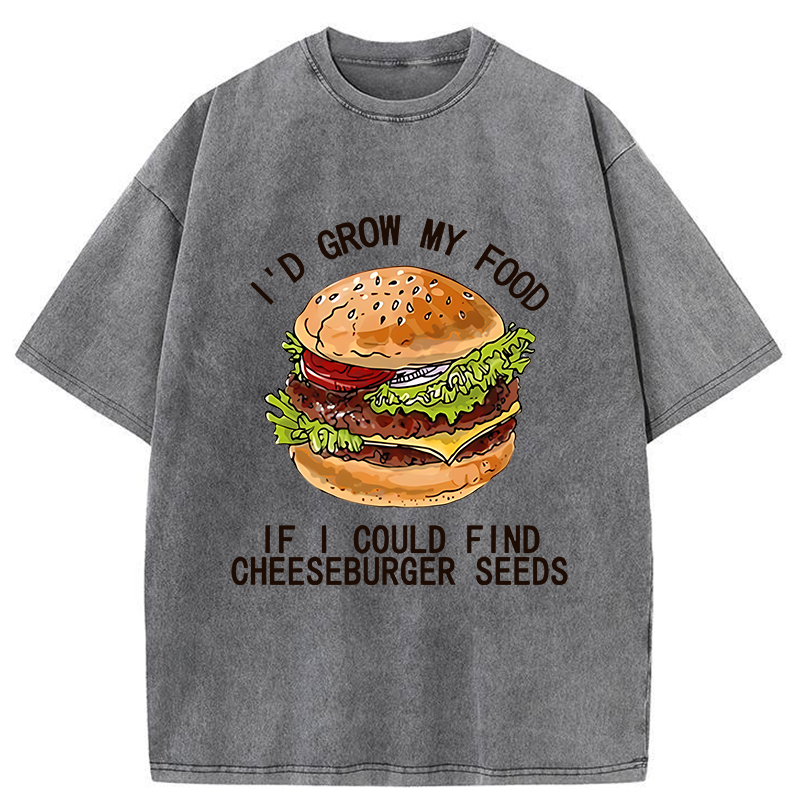 Tokyo-Tiger Looking For Hamburger Seeds Washed T-Shirt