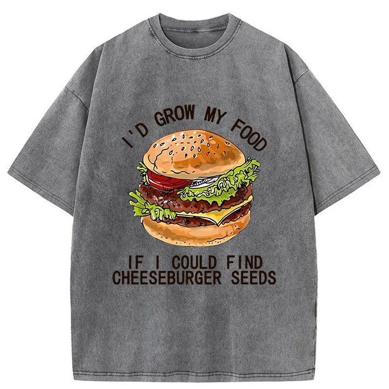 Tokyo-Tiger Looking For Hamburger Seeds Washed T-Shirt