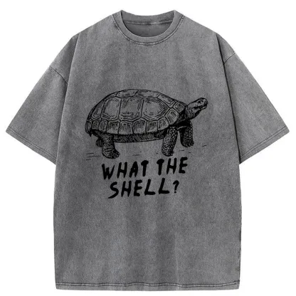 Tokyo-Tiger Funny What The Hell ?Washed T-Shirt